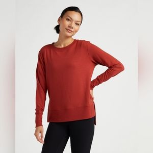 NWT Serene Side Slit Pullover by MPG Sport in Brick Dust size M
